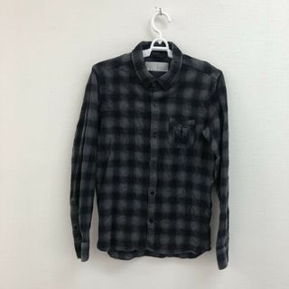 エディション(Edition)の【edition】エディション　トップス　シャツ　長袖　チェック柄　黒系　サイズ1　カジュアル　メンズ(シャツ)