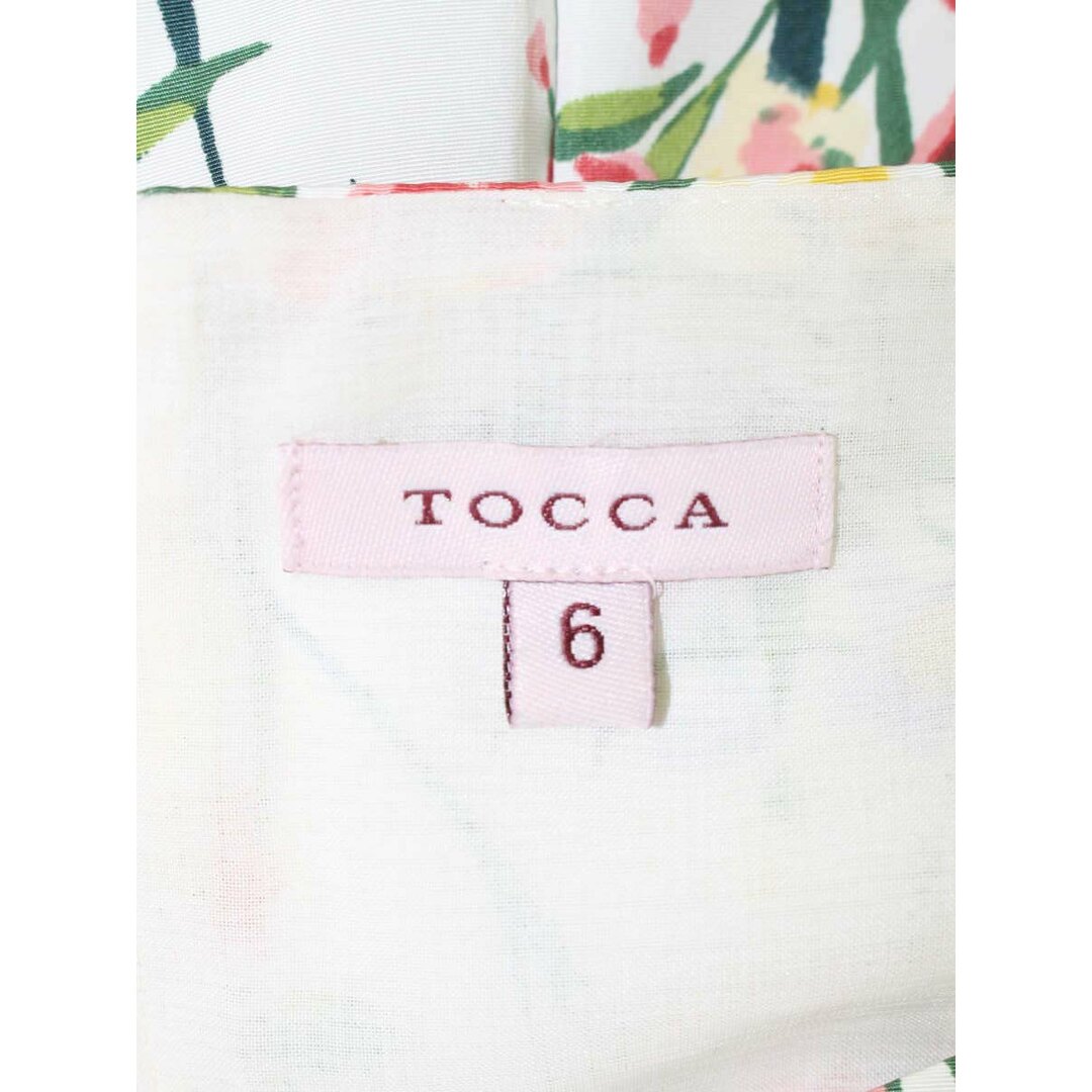 TOCCA - トッカ OPTOGA0020 ワンピース 6 ホワイト フラワー TOCCA - トッカ OPTOGA0020 ワンピース 6 ホワイト フラワー