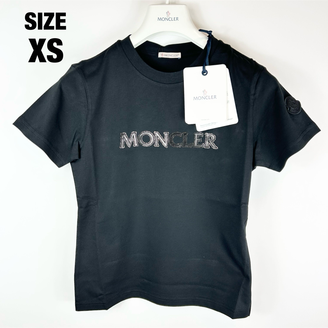 MONCLER - 新品 100%本物 MONCLER ラインストーン ロゴ Tシャツ MONCLER - 新品 100%本物 MONCLER ラインストーン ロゴ Tシャツ