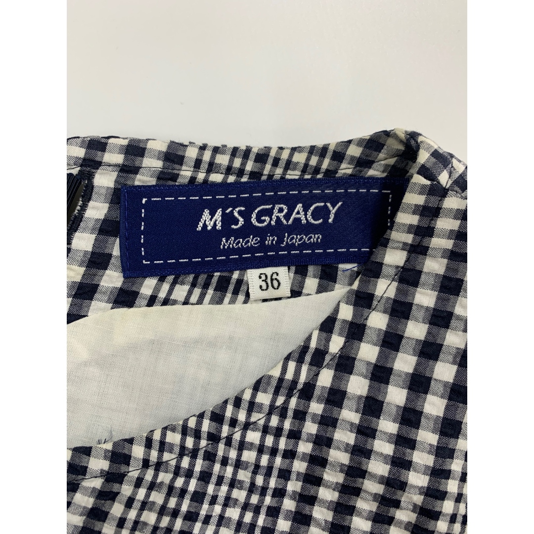 M'S GRACY - エムズグレイシー 811318 ワンピース 36 ネイビー M'S GRACY - エムズグレイシー 811318 ワンピース 36 ネイビー