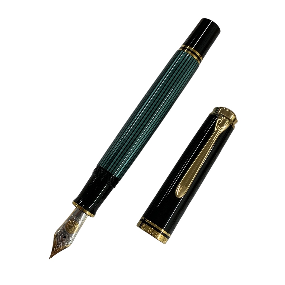 Pelikan - ペリカン スーベレーン 800 万年筆 グリーン 18C 緑縞 Pelikan - ペリカン スーベレーン 800 万年筆 グリーン 18C 緑縞