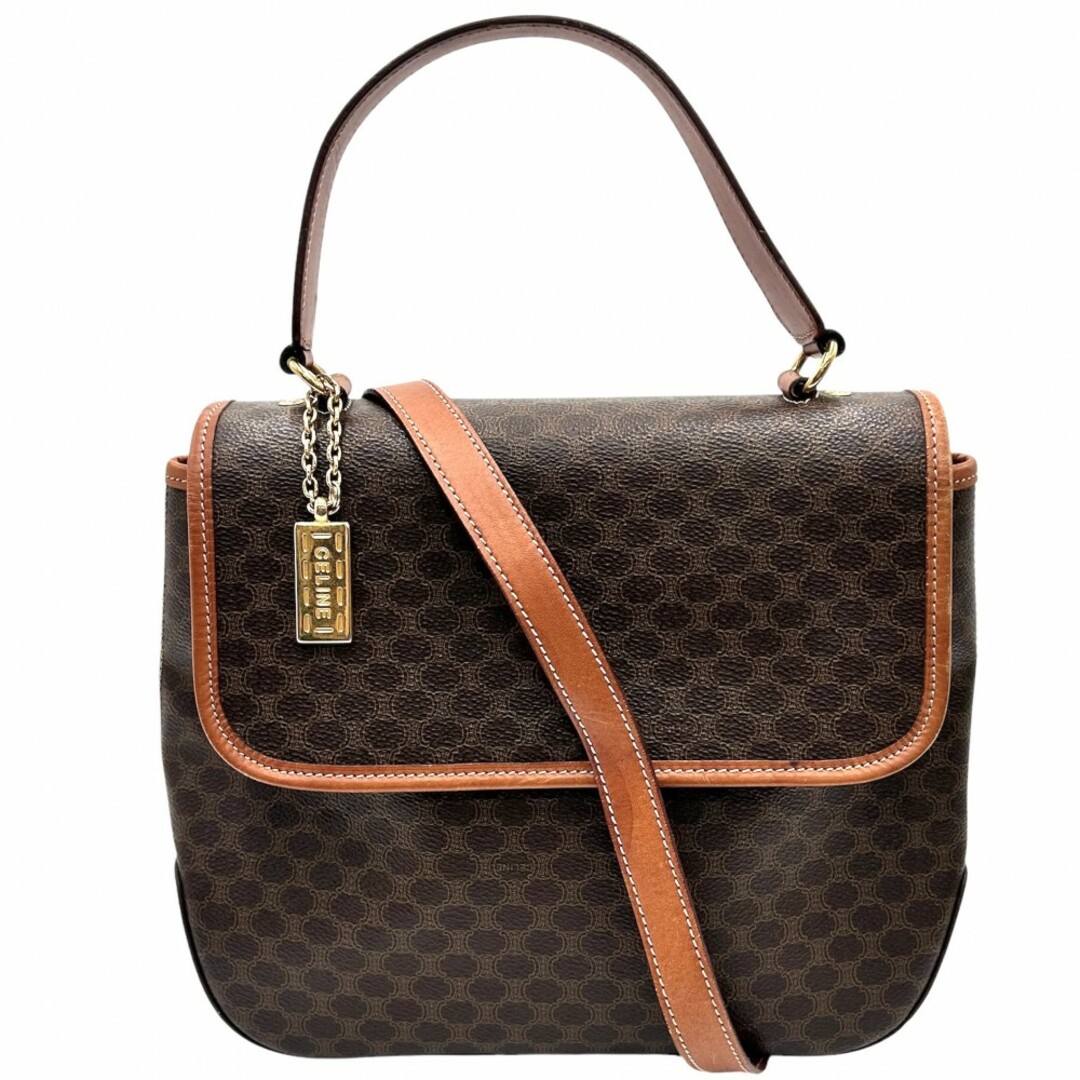 CELINE - CELINE セリーヌ 2WAY マカダム ショルダーバッグ CELINE - CELINE セリーヌ 2WAY マカダム ショルダーバッグ
