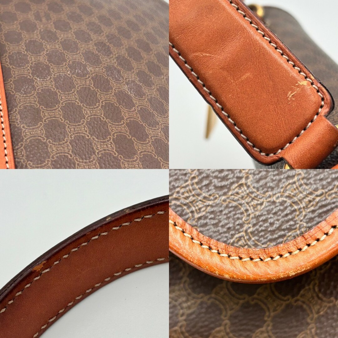 CELINE - CELINE セリーヌ 2WAY マカダム ショルダーバッグ CELINE - CELINE セリーヌ 2WAY マカダム ショルダーバッグ