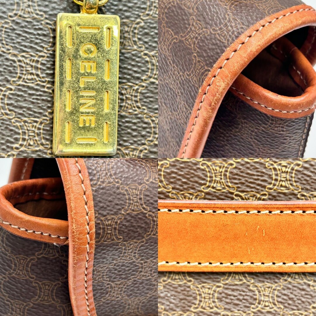 CELINE - CELINE セリーヌ 2WAY マカダム ショルダーバッグ CELINE - CELINE セリーヌ 2WAY マカダム ショルダーバッグ