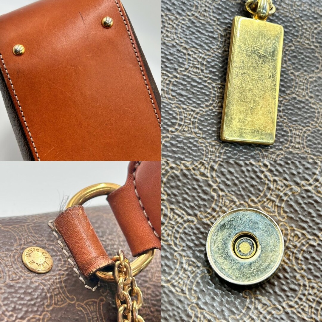 CELINE - CELINE セリーヌ 2WAY マカダム ショルダーバッグ CELINE - CELINE セリーヌ 2WAY マカダム ショルダーバッグ