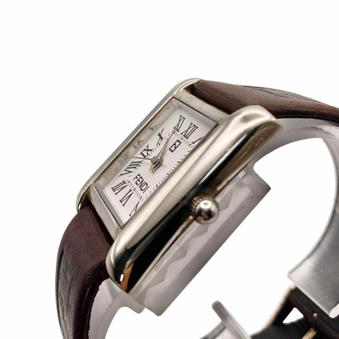 FENDI - FENDI 1925 ローマン スクエア シルバー レディース FENDI - FENDI 1925 ローマン スクエア シルバー レディース