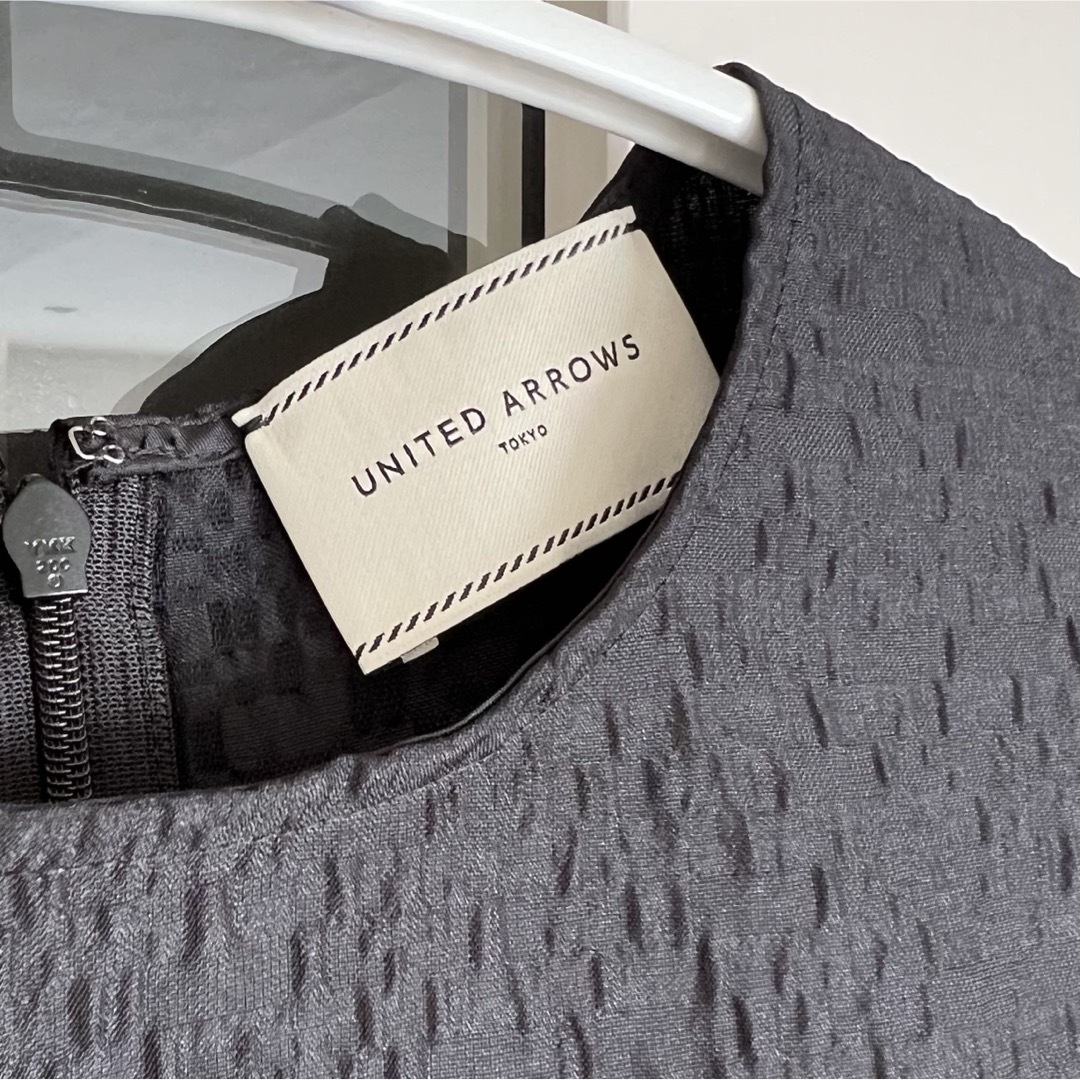 UNITED ARROWS - unitedarrows AIRY ジャカード ペプラム UNITED ARROWS - unitedarrows AIRY ジャカード ペプラム
