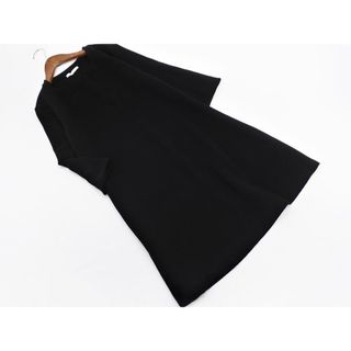 ZARA TRF ザラ トラファ ７分袖 カット Aライン ワンピース sizeM/黒 ◇■ レディース