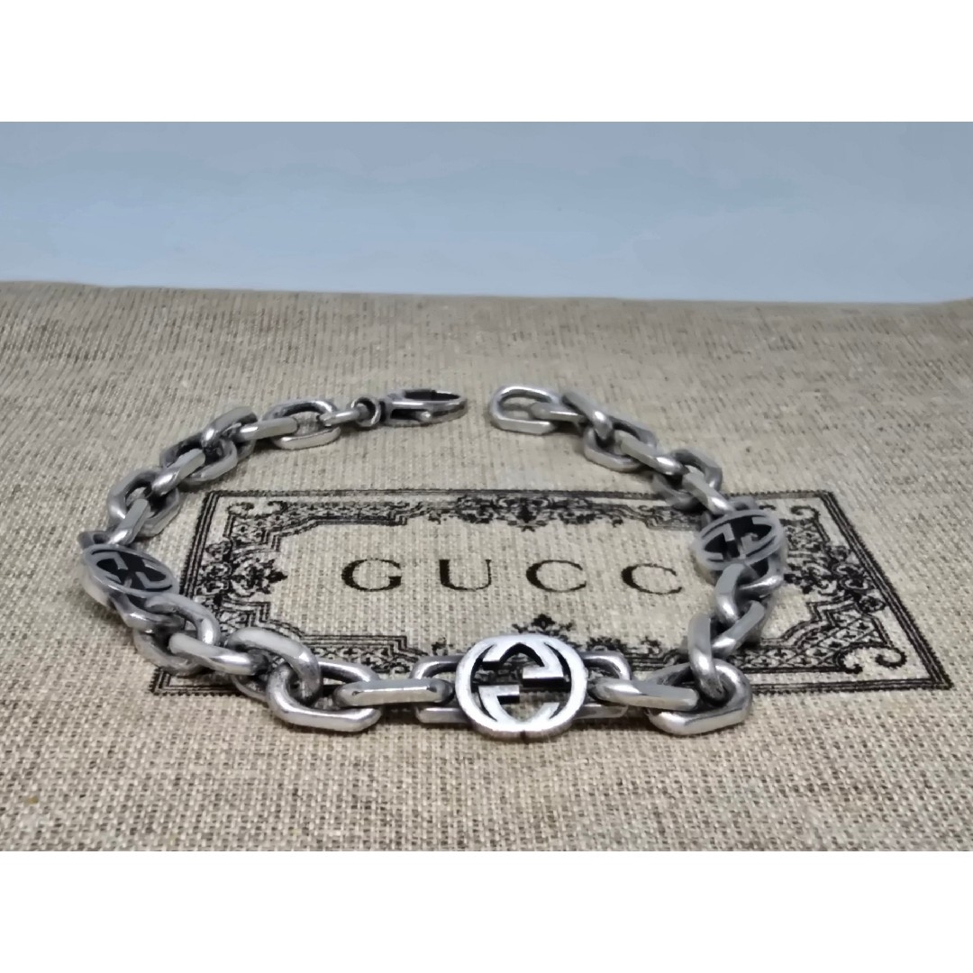 GUCCI - 【現行品】GUCCI インターロッキングG ブレスレット GUCCI - 【現行品】GUCCI インターロッキングG ブレスレット