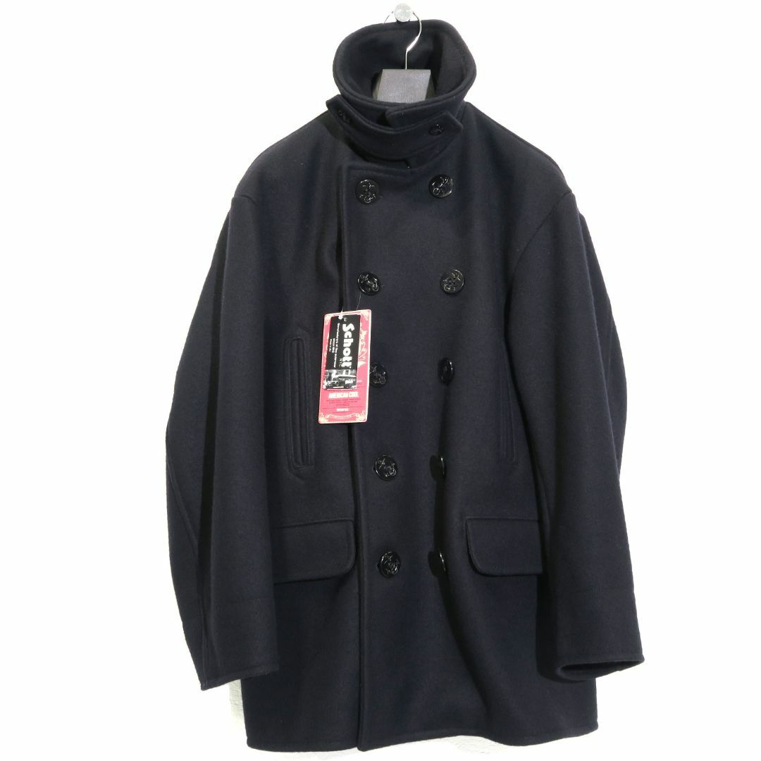 schott - 別注 SCHOTT Steven Alan US PEAJACKET Pコートの通販 schott - 別注 SCHOTT Steven Alan US PEAJACKET Pコートの通販