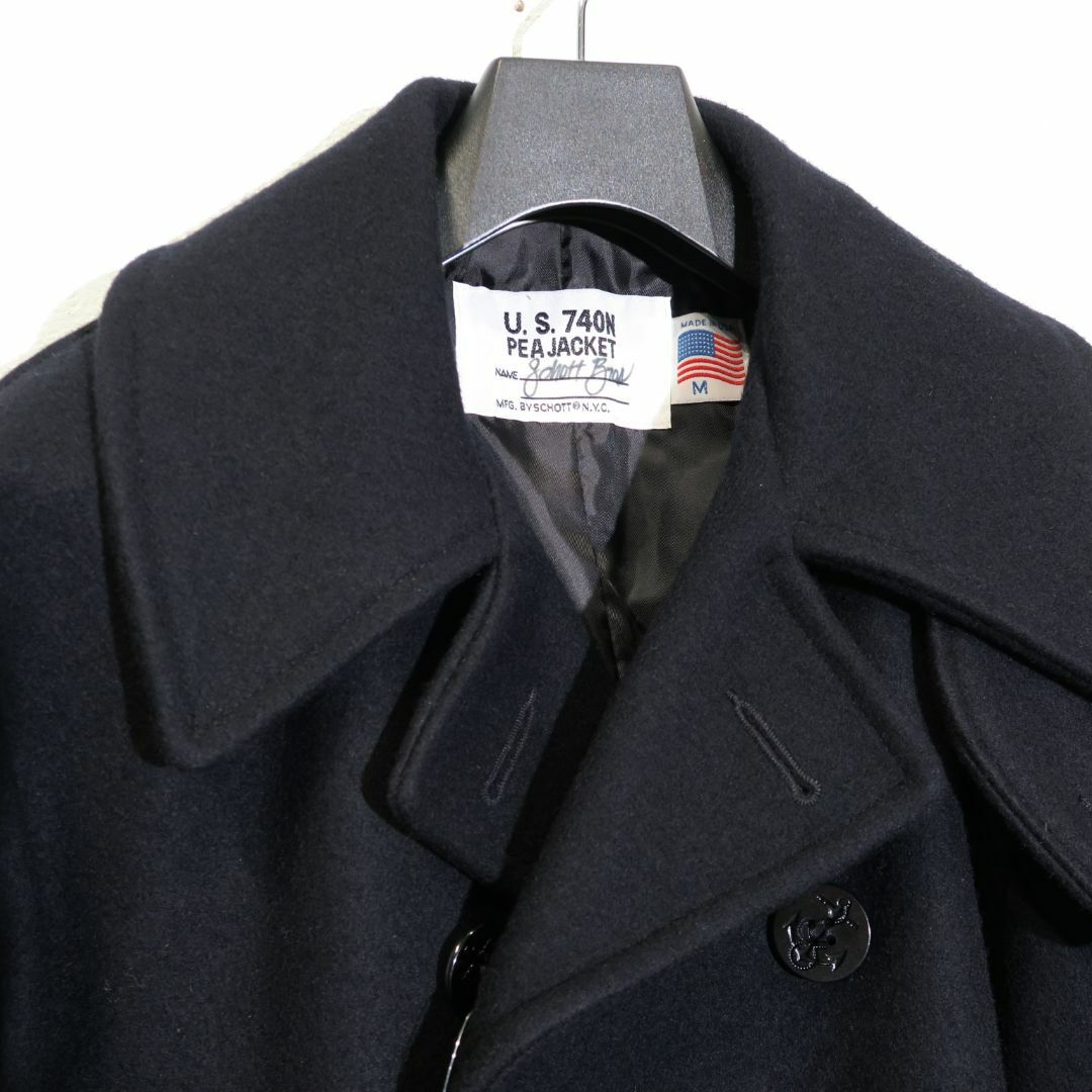 schott - 別注 SCHOTT Steven Alan US PEAJACKET Pコートの通販 schott - 別注 SCHOTT Steven Alan US PEAJACKET Pコートの通販