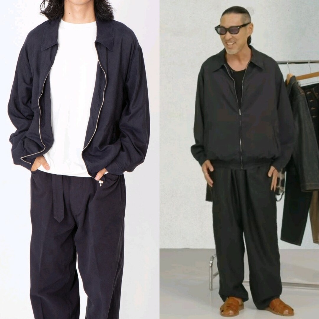 COMOLI - 22AW COMOLI シルクスイングトップ 2 絹 ジャケットの COMOLI - 22AW COMOLI シルクスイングトップ 2 絹 ジャケットの