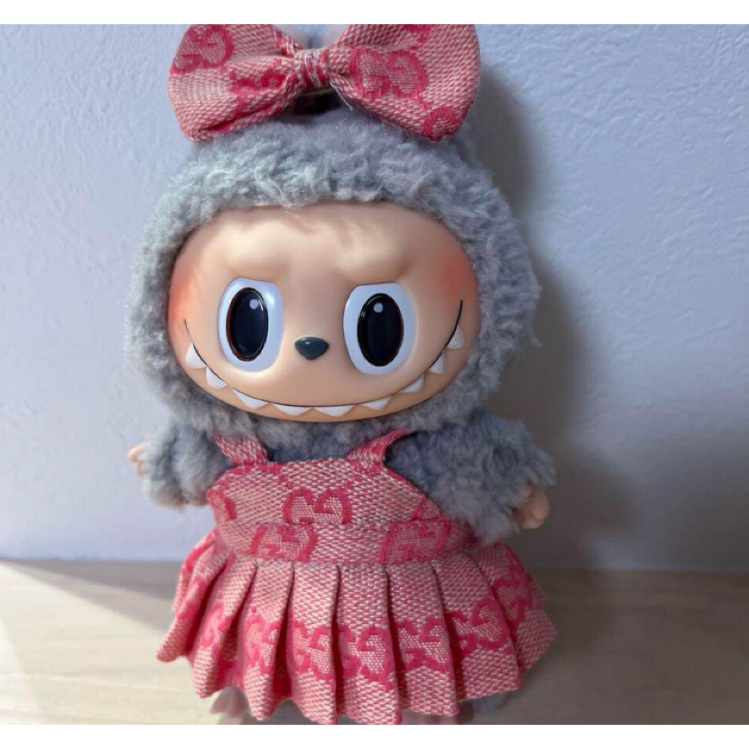 即発送 LABUBU服 着せ替え ラブブぬいぐるみのお洋服 ②ピンクの 即発送 LABUBU服 着せ替え ラブブぬいぐるみのお洋服 ②ピンクの