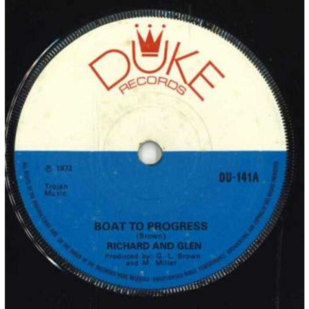 英7” Richard McDonald And Glen Brow Boat To Progress DU141 Duke Records /00050 エンタメ/ホビーのエンタメ その他(その他)の商品写真