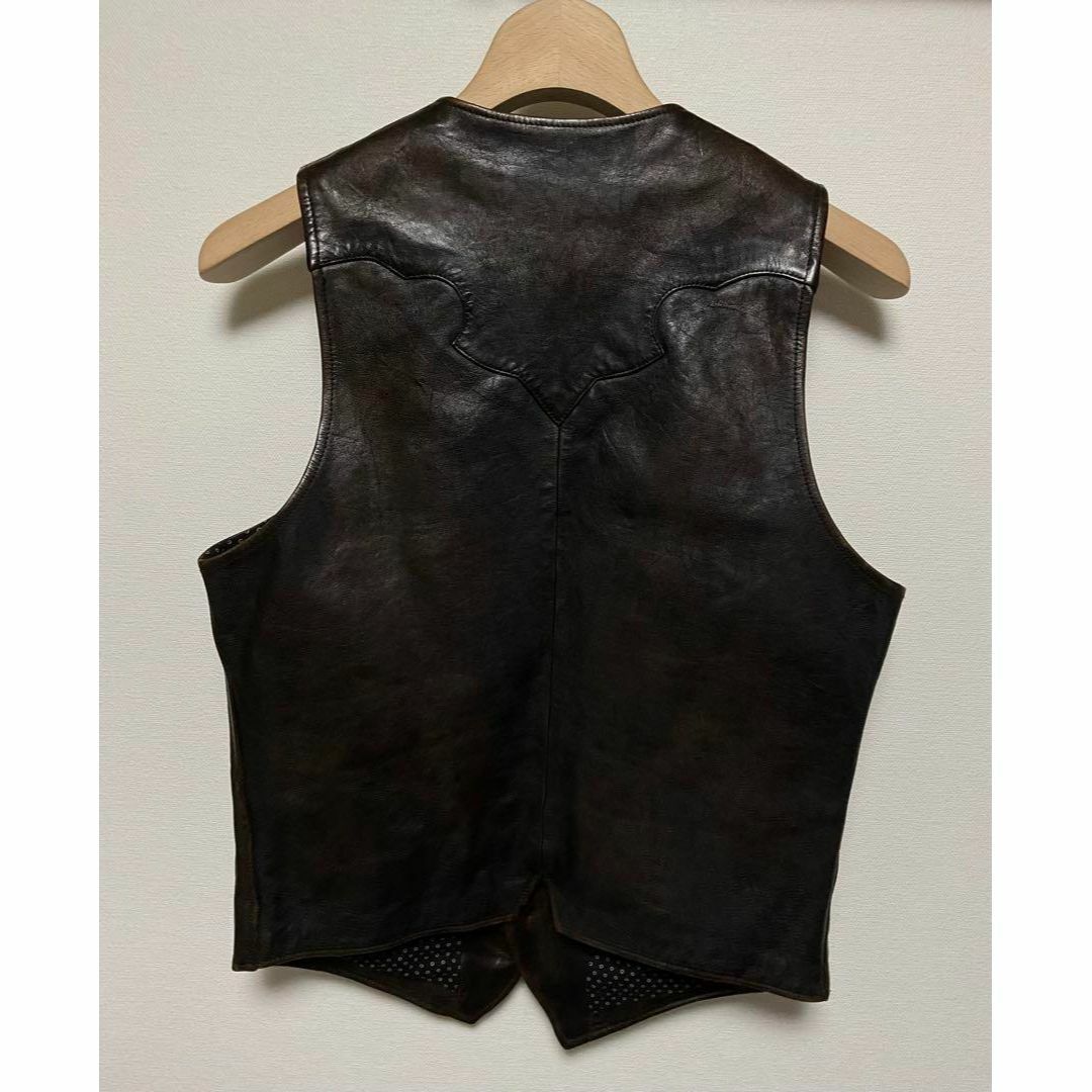 RRL - 幻 RRL PERKINS LEATHER VEST レザー ベスト の通販 by RRL - 幻 RRL PERKINS LEATHER VEST レザー ベスト の通販 by