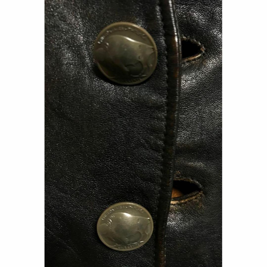 RRL - 幻 RRL PERKINS LEATHER VEST レザー ベスト の通販 by RRL - 幻 RRL PERKINS LEATHER VEST レザー ベスト の通販 by