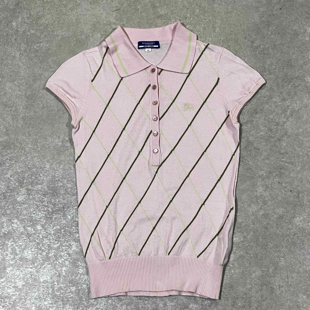 BURBERRY BLUE LABEL - BURBERRY BLUE LABEL 半袖 ポロシャツ BURBERRY BLUE LABEL - BURBERRY BLUE LABEL 半袖 ポロシャツ