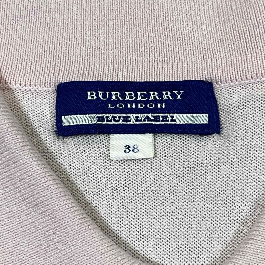 BURBERRY BLUE LABEL - BURBERRY BLUE LABEL 半袖 ポロシャツ BURBERRY BLUE LABEL - BURBERRY BLUE LABEL 半袖 ポロシャツ