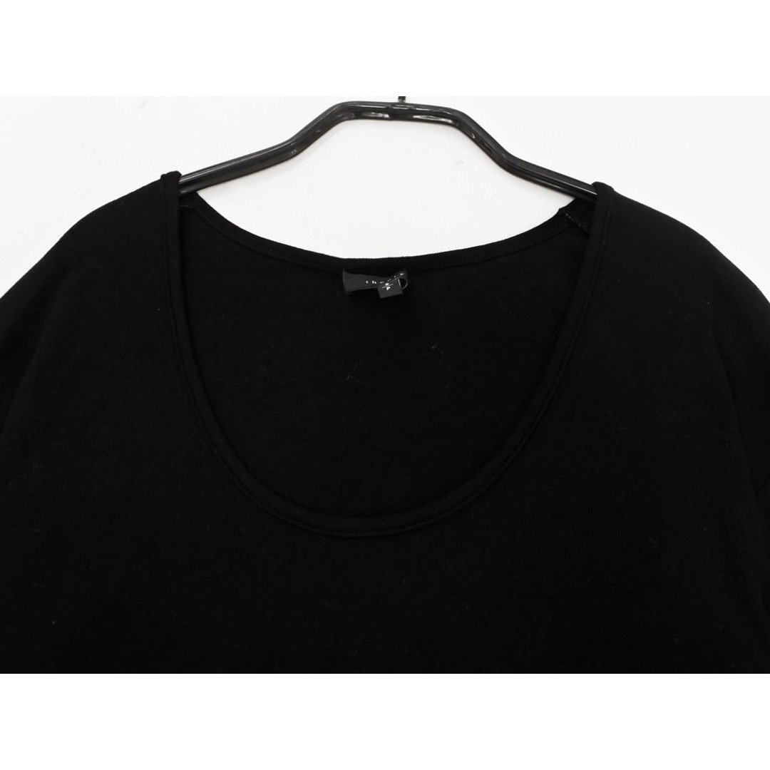 Theory - theory セオリー スリット カットソー sizeS/黒 Theory - theory セオリー スリット カットソー sizeS/黒