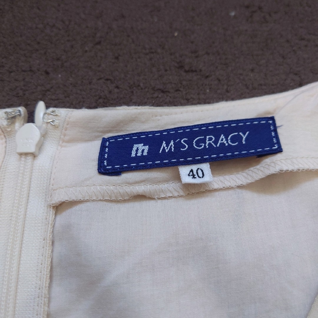 M'S GRACY - エムズグレイシー カメリアモチーフワンピース M'S GRACY - エムズグレイシー カメリアモチーフワンピース