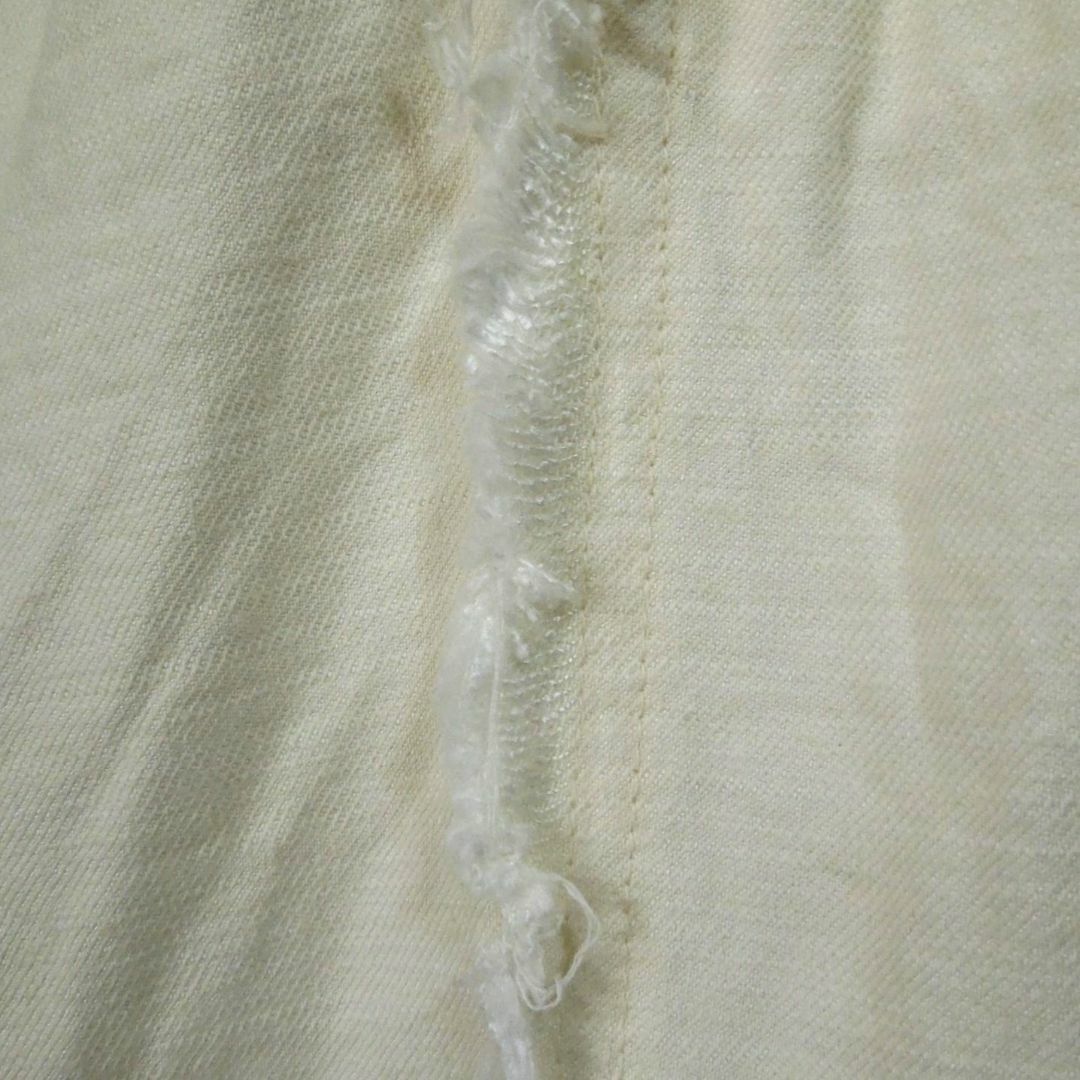 asana HEMP100% デニム風 フリンジ パンツ○草木染めインディゴ asana HEMP100% デニム風 フリンジ パンツ○草木染めインディゴ