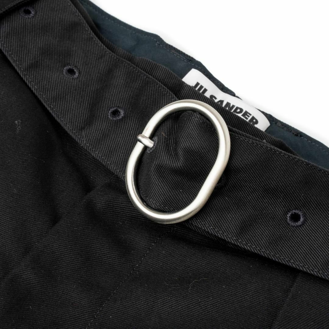 JIL SANDER - 新品 JIL SANDER ベルト付き ワイドコットンパンツ JIL SANDER - 新品 JIL SANDER ベルト付き ワイドコットンパンツ