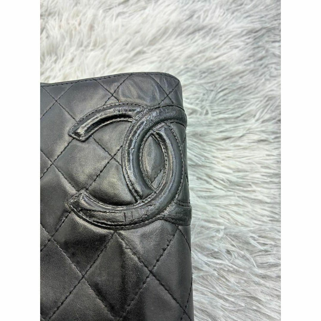 CHANEL - 美品! CHANEL カンボンライン 長財布 ギャランティ CHANEL - 美品! CHANEL カンボンライン 長財布 ギャランティ