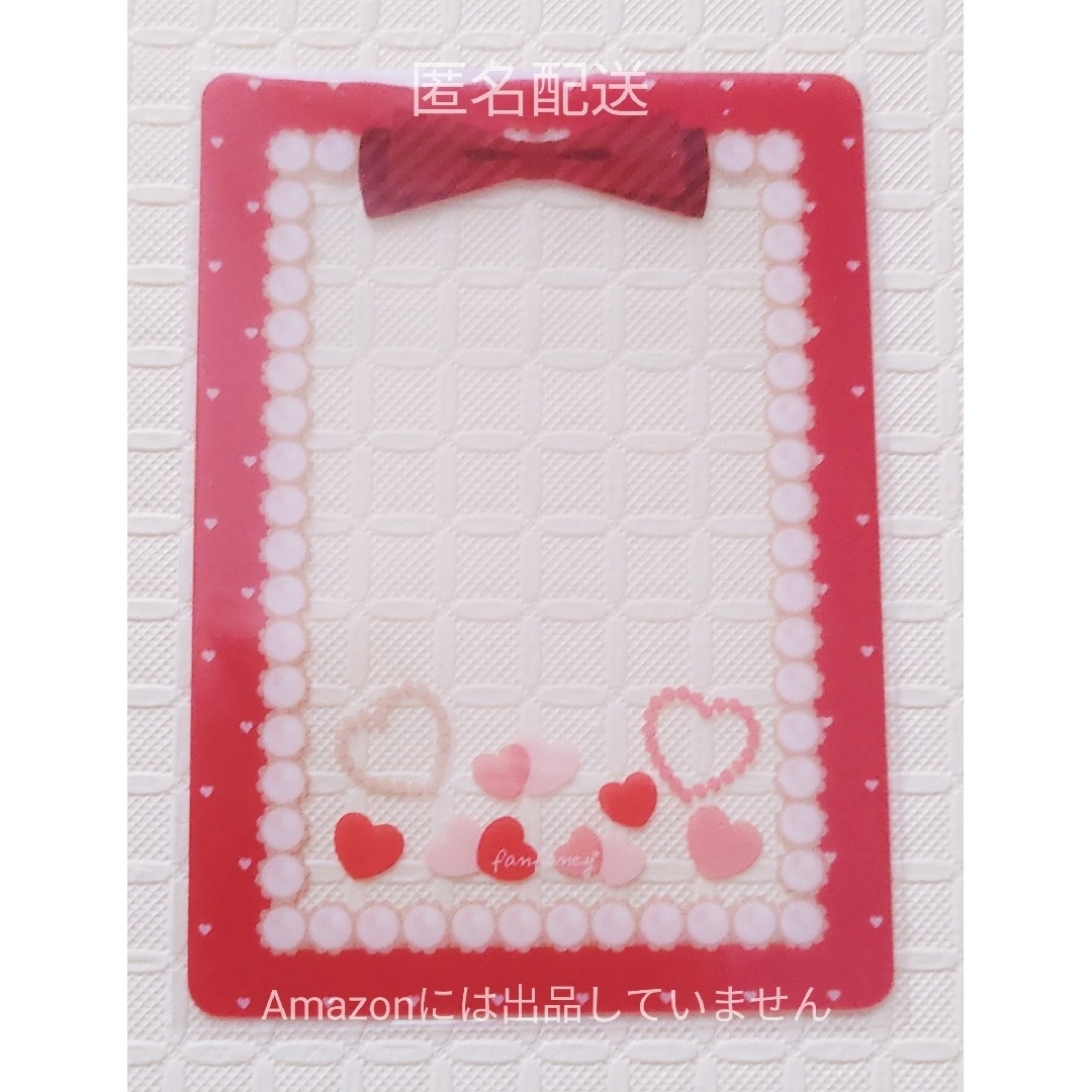 FUKUYA 推し活マルチクリアカード レッド エンタメ/ホビーのおもちゃ/ぬいぐるみ(キャラクターグッズ)の商品写真