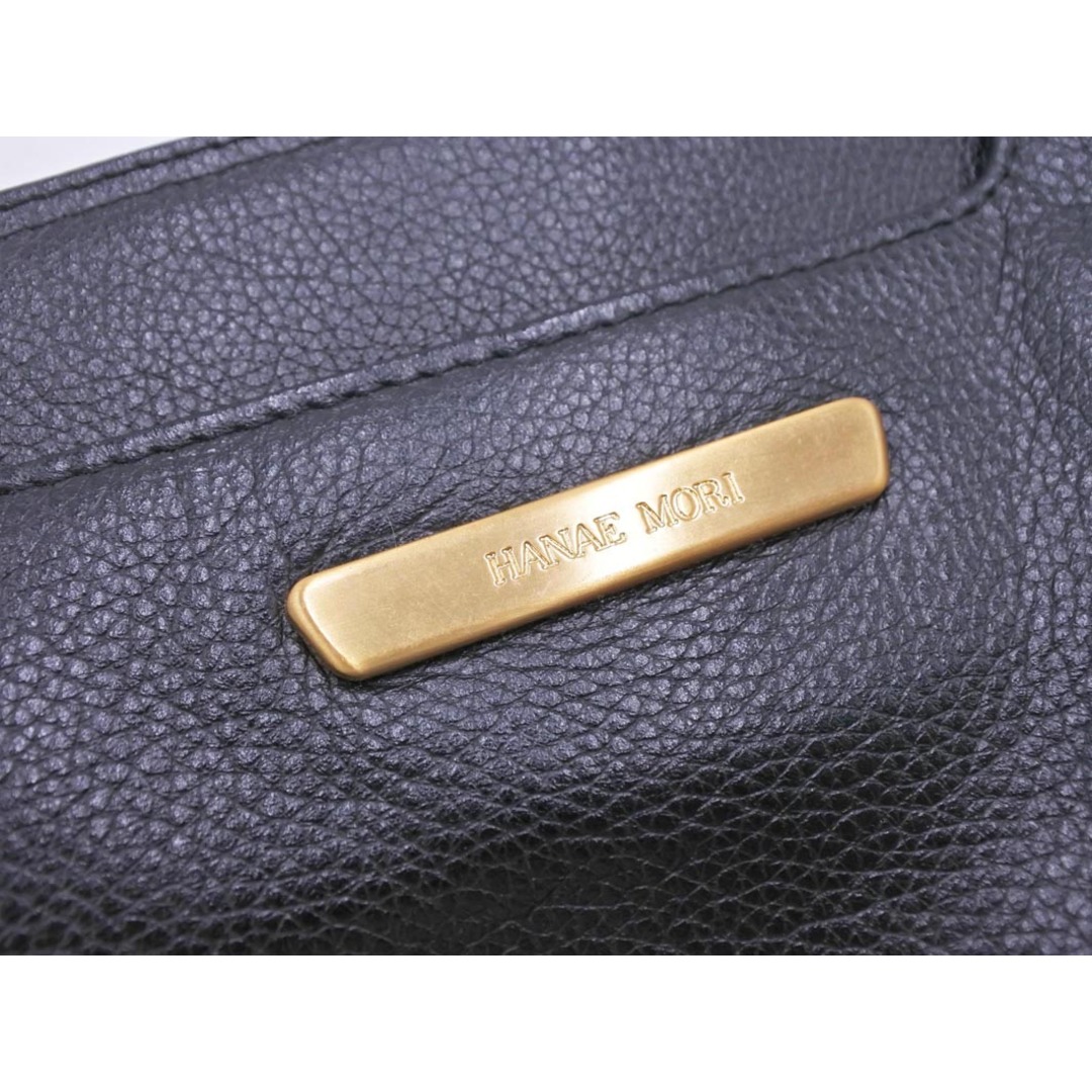 HANAE MORI - HANAE MORI ハナエモリ ショルダー バッグ 黒 HANAE MORI - HANAE MORI ハナエモリ ショルダー バッグ 黒