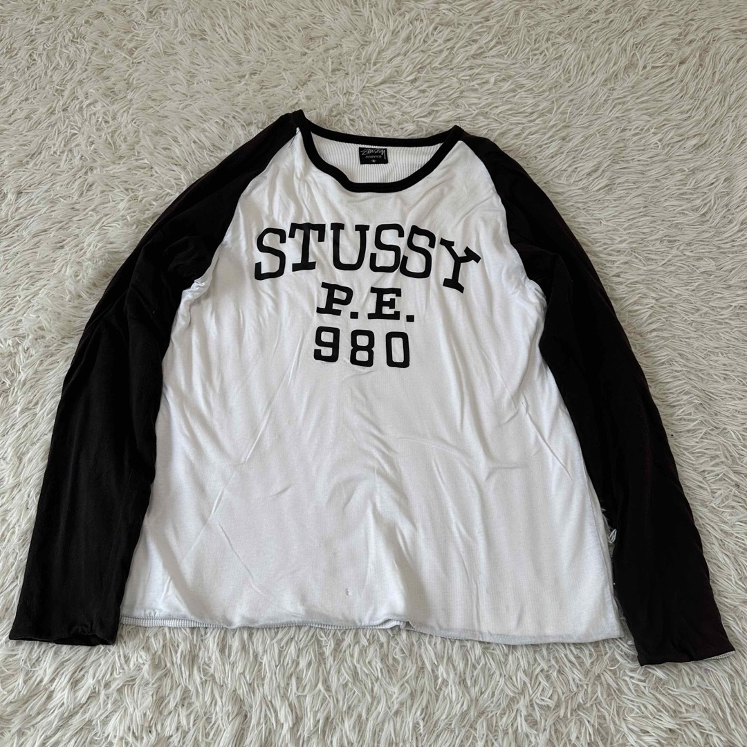 STUSSY - 【STUSSY】ステューシー M 長袖 カットソー ホワイト STUSSY - 【STUSSY】ステューシー M 長袖 カットソー ホワイト