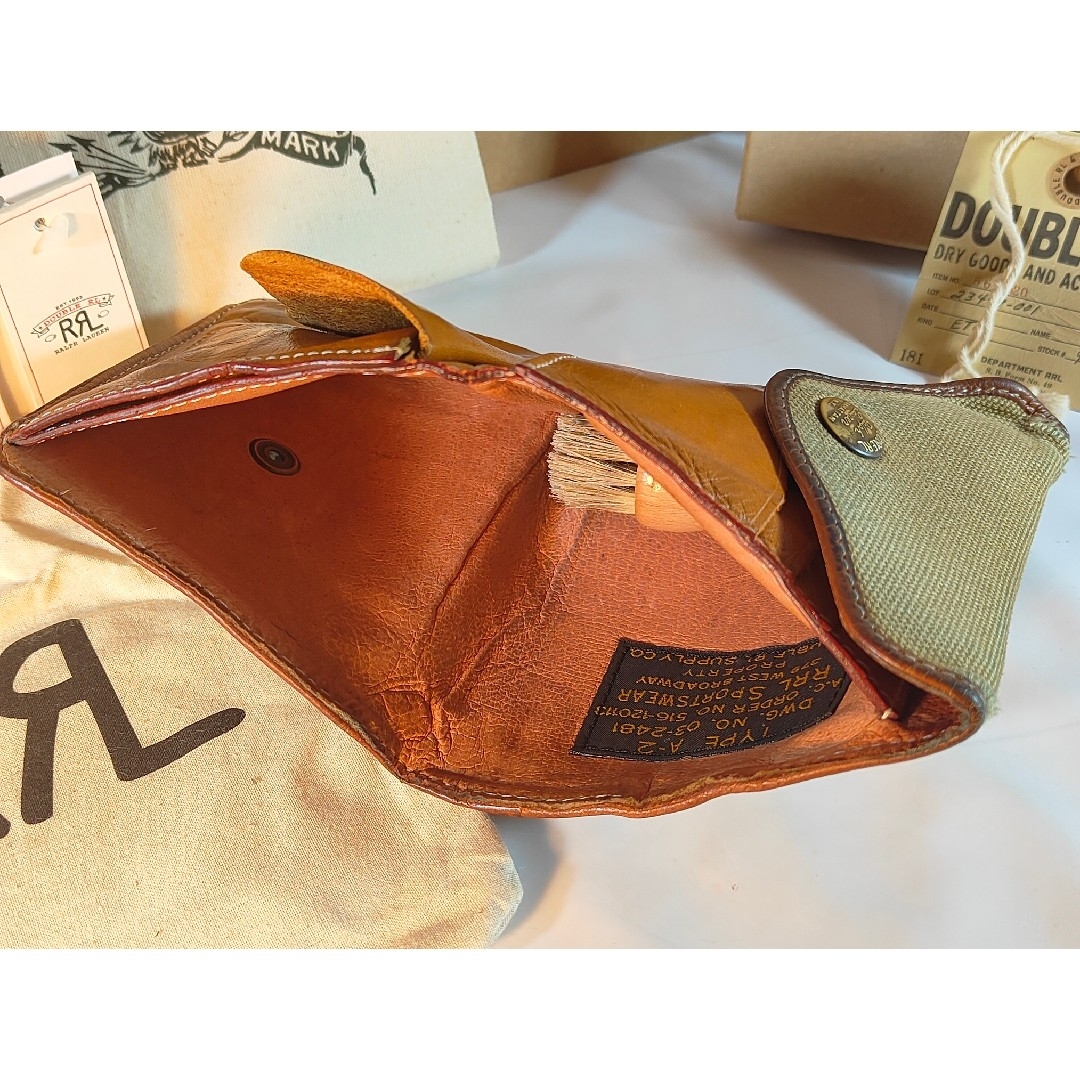 RRL - 【美品】RRL ダブルアールエル キャンバス×レザー RRL - 【美品】RRL ダブルアールエル キャンバス×レザー