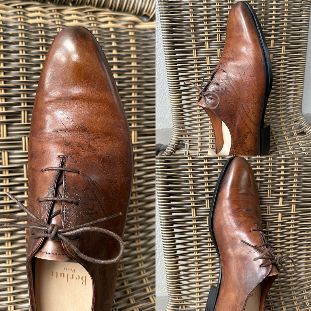 BERLUTI - 定価35,7万 ベルルッティ アレッサンドロ ガレ レザー BERLUTI - 定価35,7万 ベルルッティ アレッサンドロ ガレ レザー