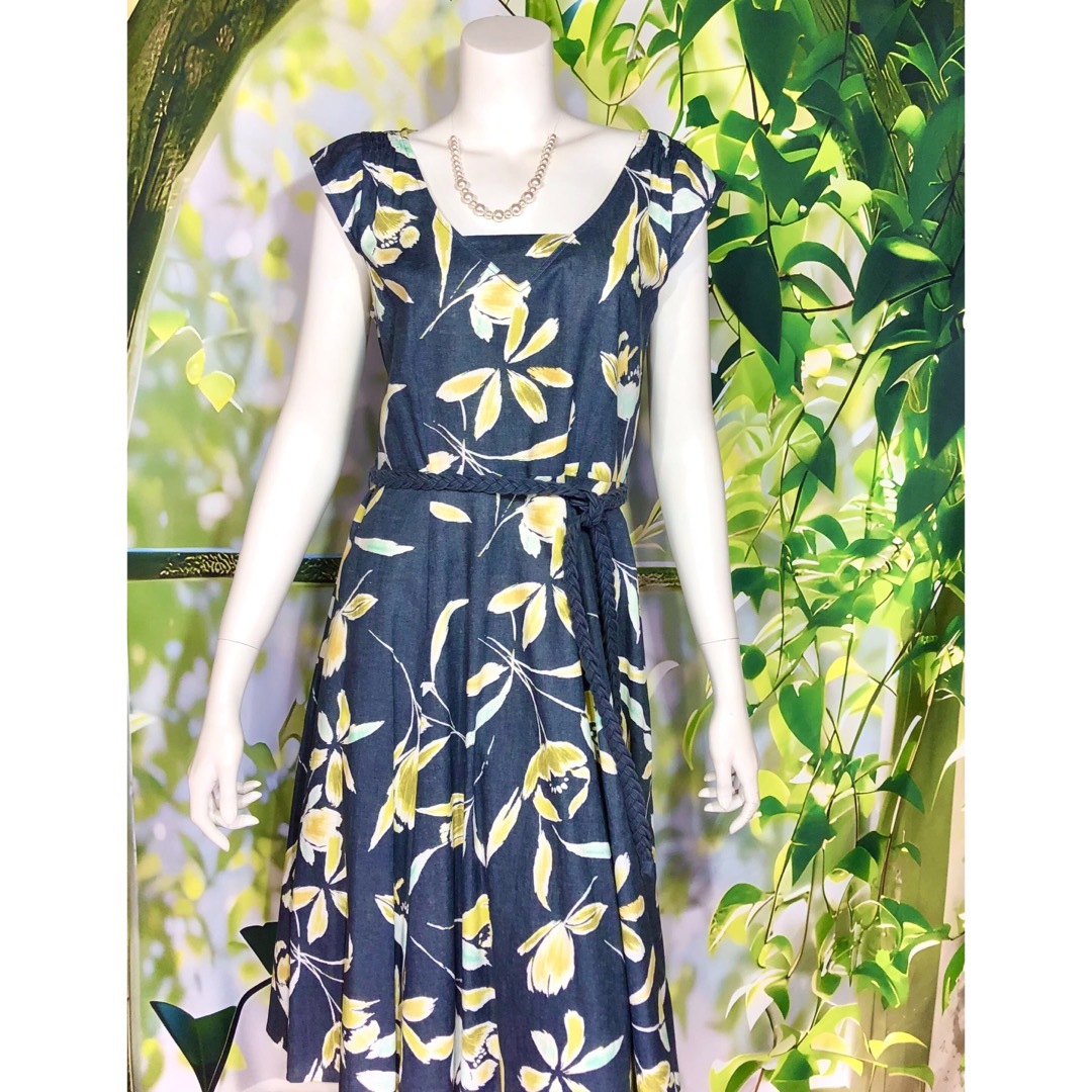 LAURA ASHLEY - LAURA ASHLEY グレージュ×イエローグリーン LAURA ASHLEY - LAURA ASHLEY グレージュ×イエローグリーン