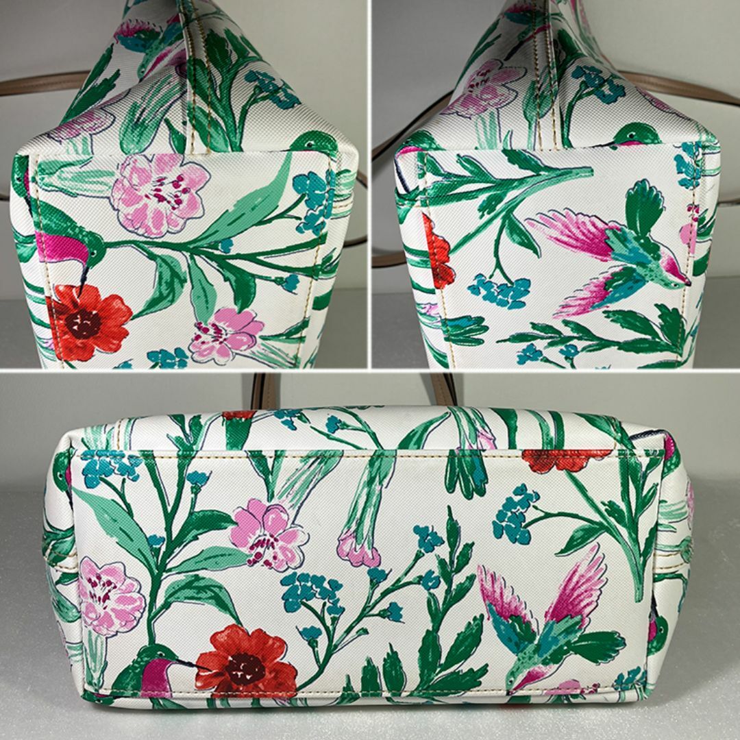 kate spade NEW YORK - ケイトスペード 花柄 PVC トートバッグ kate spade NEW YORK - ケイトスペード 花柄 PVC トートバッグ
