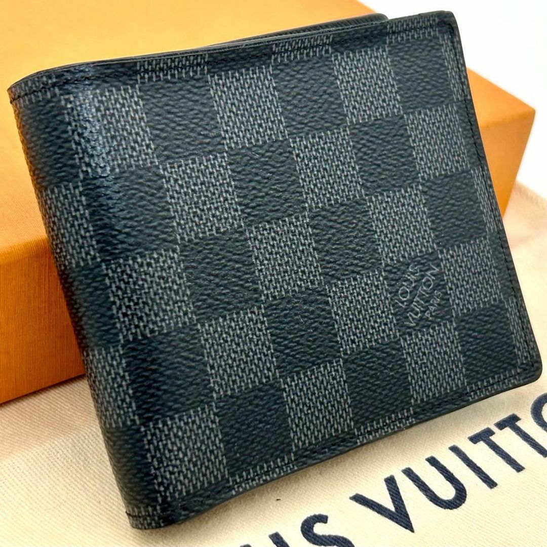 LOUIS VUITTON - ルイヴィトン ダミエグラフィット 二つ折り財布 LOUIS VUITTON - ルイヴィトン ダミエグラフィット 二つ折り財布