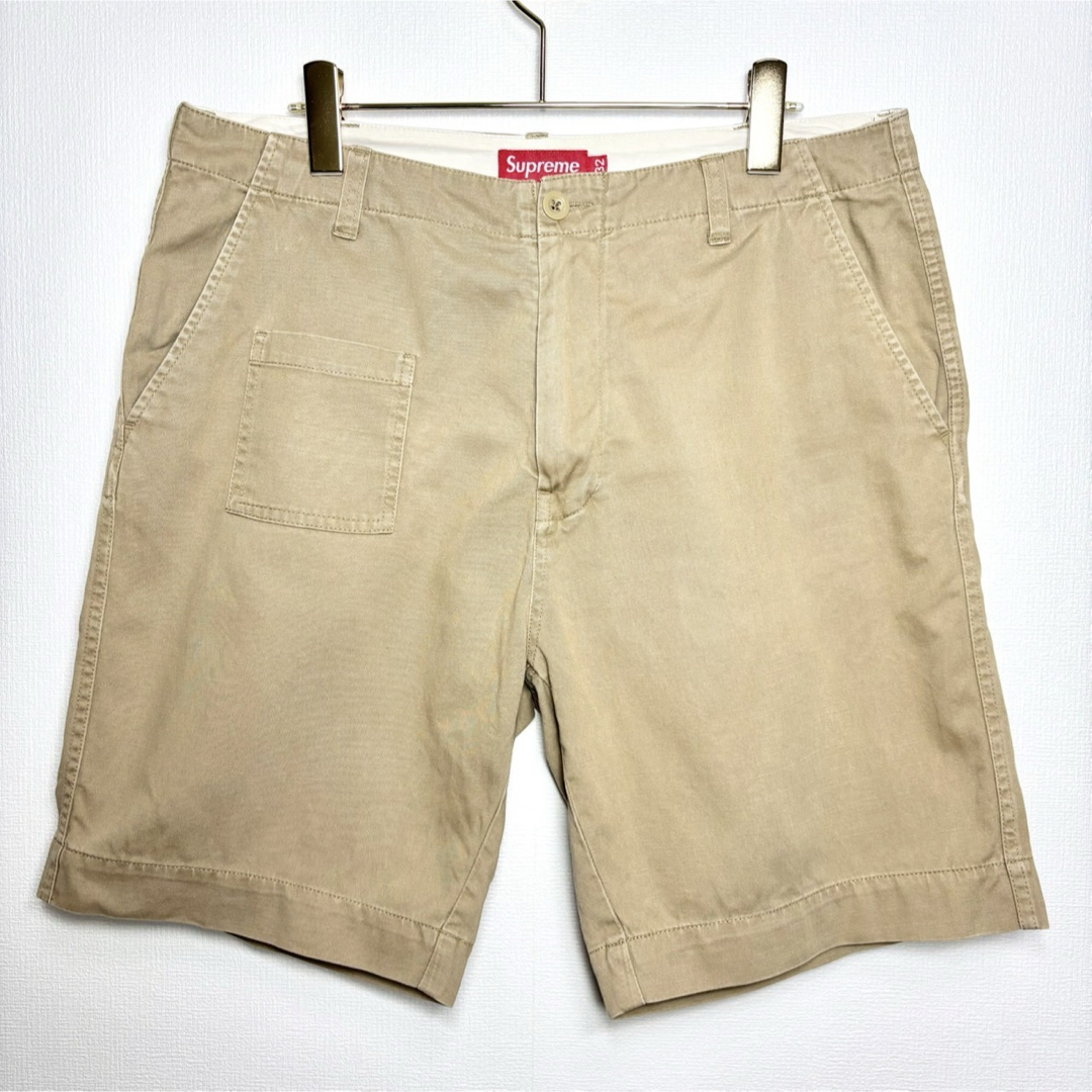 Supreme - 美品 Supreme チノショーツ カーキ size32の通販 by Supreme - 美品 Supreme チノショーツ カーキ size32の通販 by