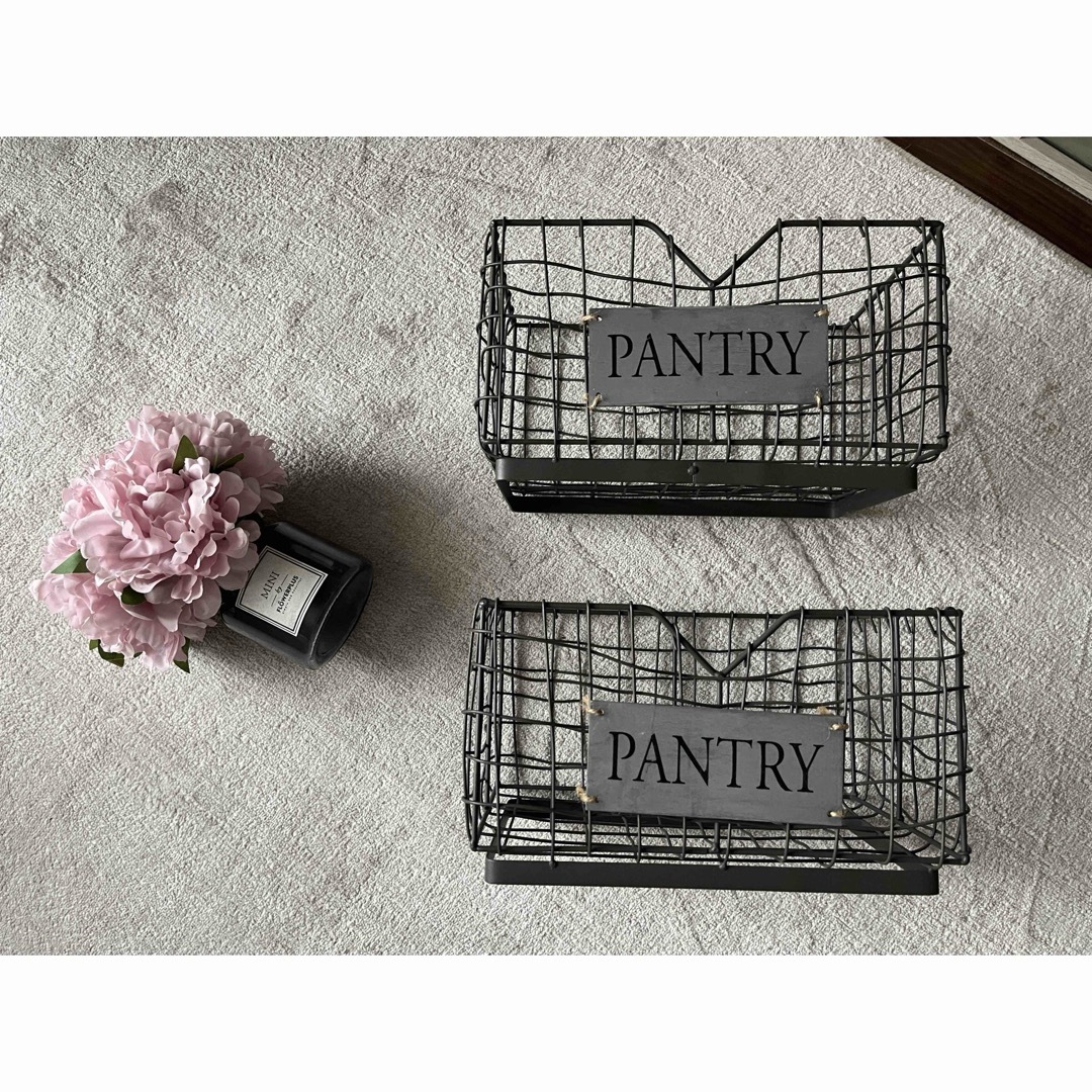 Pantry ワイヤーバスケット 2点セット(新品)の通販 by J's Pantry ワイヤーバスケット 2点セット(新品)の通販 by J's