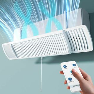 【2025最強バージョン 業界初 リモコンで風向き調節可】風除け 直撃風防止 (エアコン)