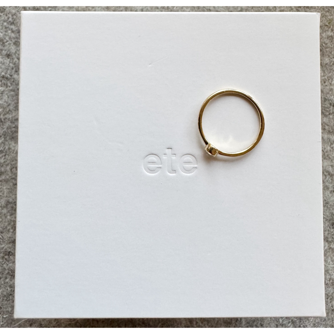 ete - 現行品◇K18YG*11号*ブライト*ダイヤモンドリング*0.10 ete - 現行品◇K18YG*11号*ブライト*ダイヤモンドリング*0.10