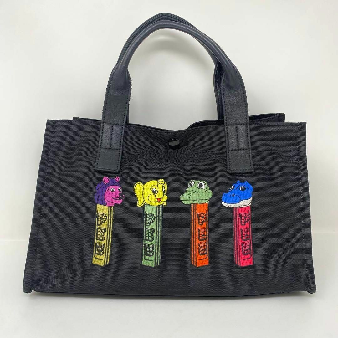 ear PAPILLONNER - 美品☺︎ear PAPILLONNER PEZ 刺繍横長トート ear PAPILLONNER - 美品☺︎ear PAPILLONNER PEZ 刺繍横長トート