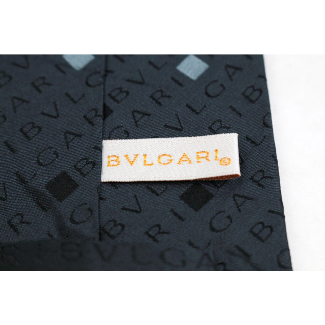 BVLGARI - ブルガリ ブランド ネクタイ セッテピエゲ ロゴ 総柄 BVLGARI - ブルガリ ブランド ネクタイ セッテピエゲ ロゴ 総柄
