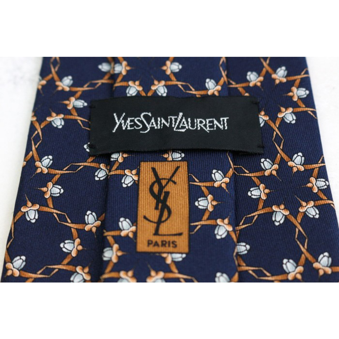 SAINT LAURENT - イヴ・サンローラン ブランド ネクタイ YSL 総 SAINT LAURENT - イヴ・サンローラン ブランド ネクタイ YSL 総
