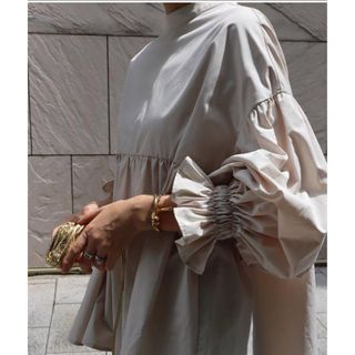 Drawer - ドゥロワー RESORT2 コットン シルク フリルカフ 長袖 Drawer - ドゥロワー RESORT2 コットン シルク フリルカフ 長袖