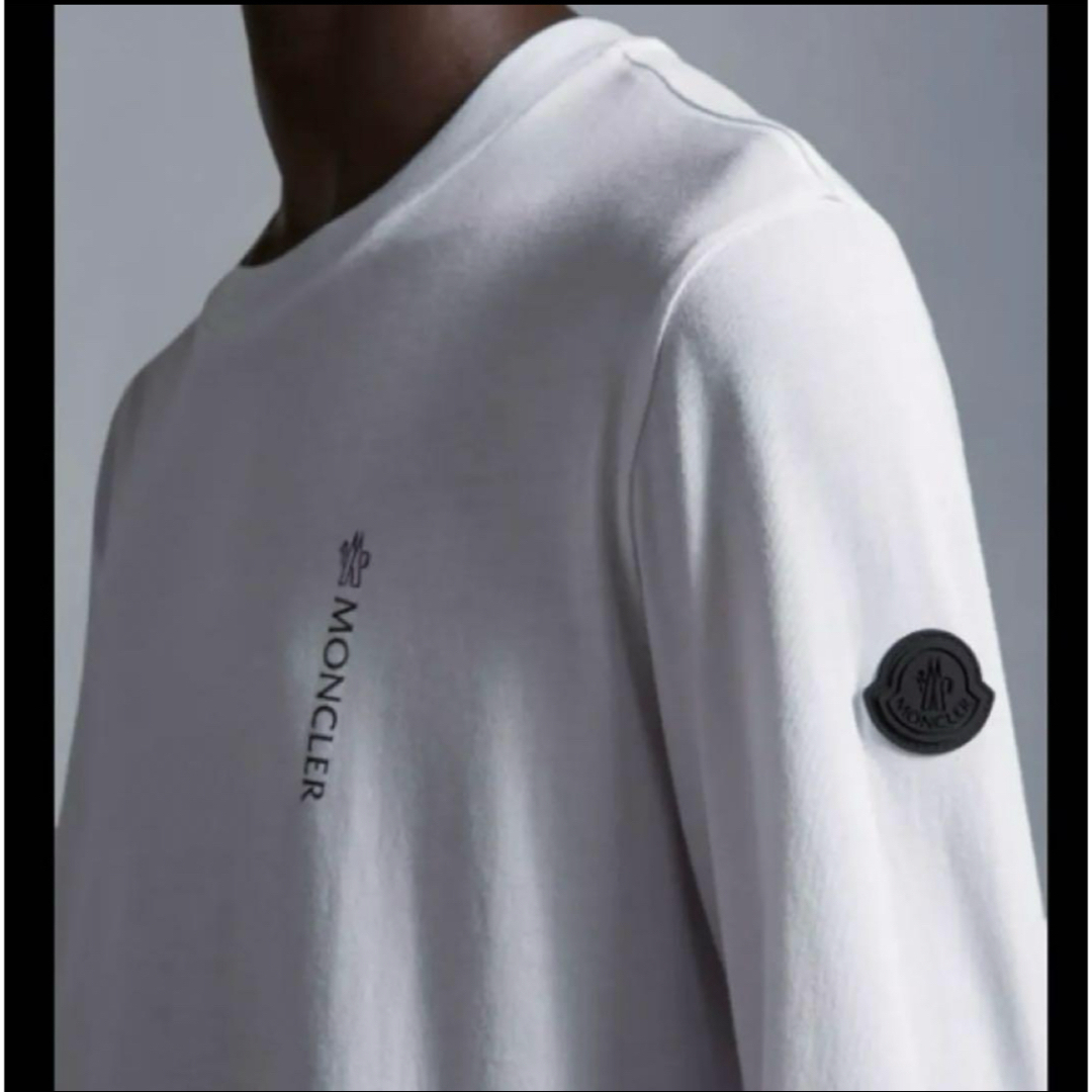 MONCLER - MONCLER モンクレール 長袖Tシャツ ロンT ホワイト 白 MONCLER - MONCLER モンクレール 長袖Tシャツ ロンT ホワイト 白