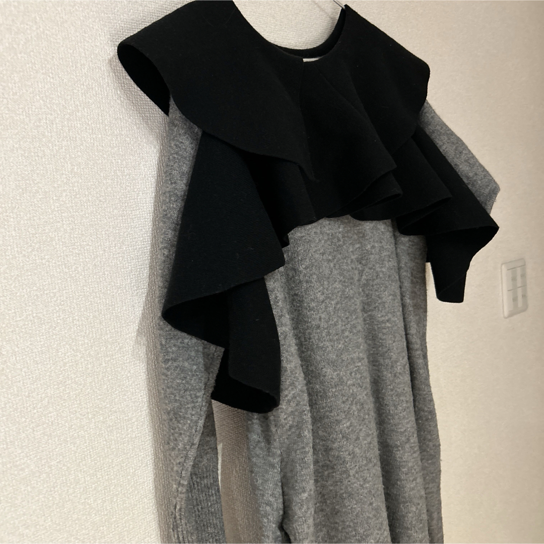 HeRIN.CYE - HæRIN.CLE フリルニットワンピースの通販 by R's HeRIN.CYE - HæRIN.CLE フリルニットワンピースの通販 by R's