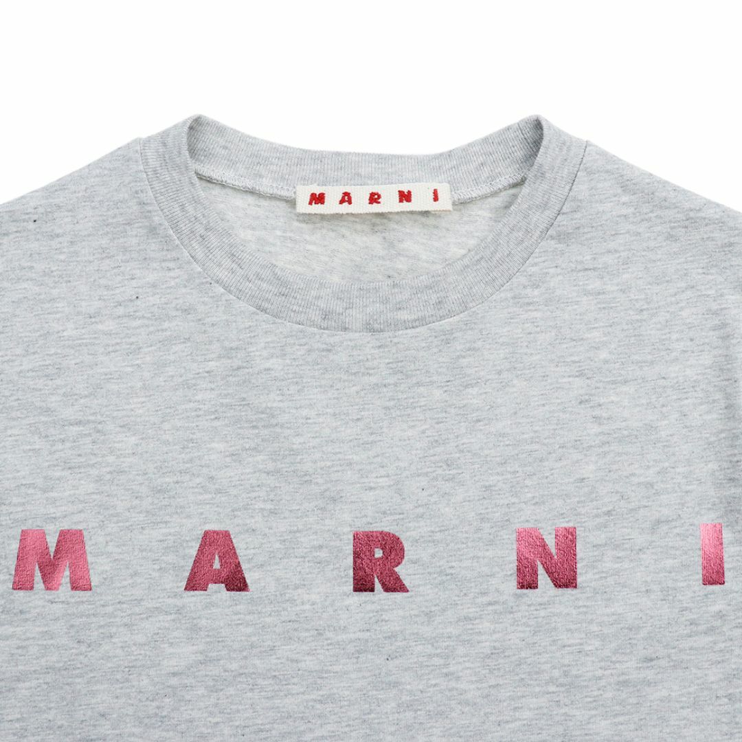 MARNI - マルニ Tシャツ クロップド丈 ミニ丈 ライトグレー MARNI - マルニ Tシャツ クロップド丈 ミニ丈 ライトグレー