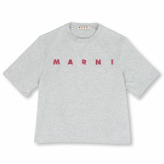 MARNI - マルニ Tシャツ クロップド丈 ミニ丈 ライトグレー MARNI - マルニ Tシャツ クロップド丈 ミニ丈 ライトグレー