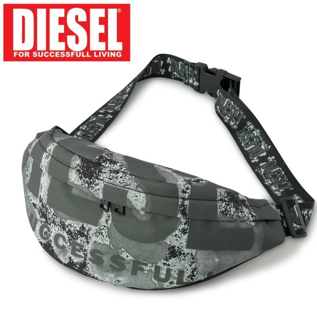 DIESEL - DIESEL ディーゼル ボディバッグ グレー ※発送まで約1 DIESEL - DIESEL ディーゼル ボディバッグ グレー ※発送まで約1