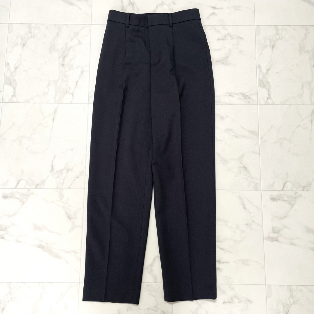 ANAYI - 極美品 アナイ ウールツイルストレッチストレートパンツ ANAYI - 極美品 アナイ ウールツイルストレッチストレートパンツ