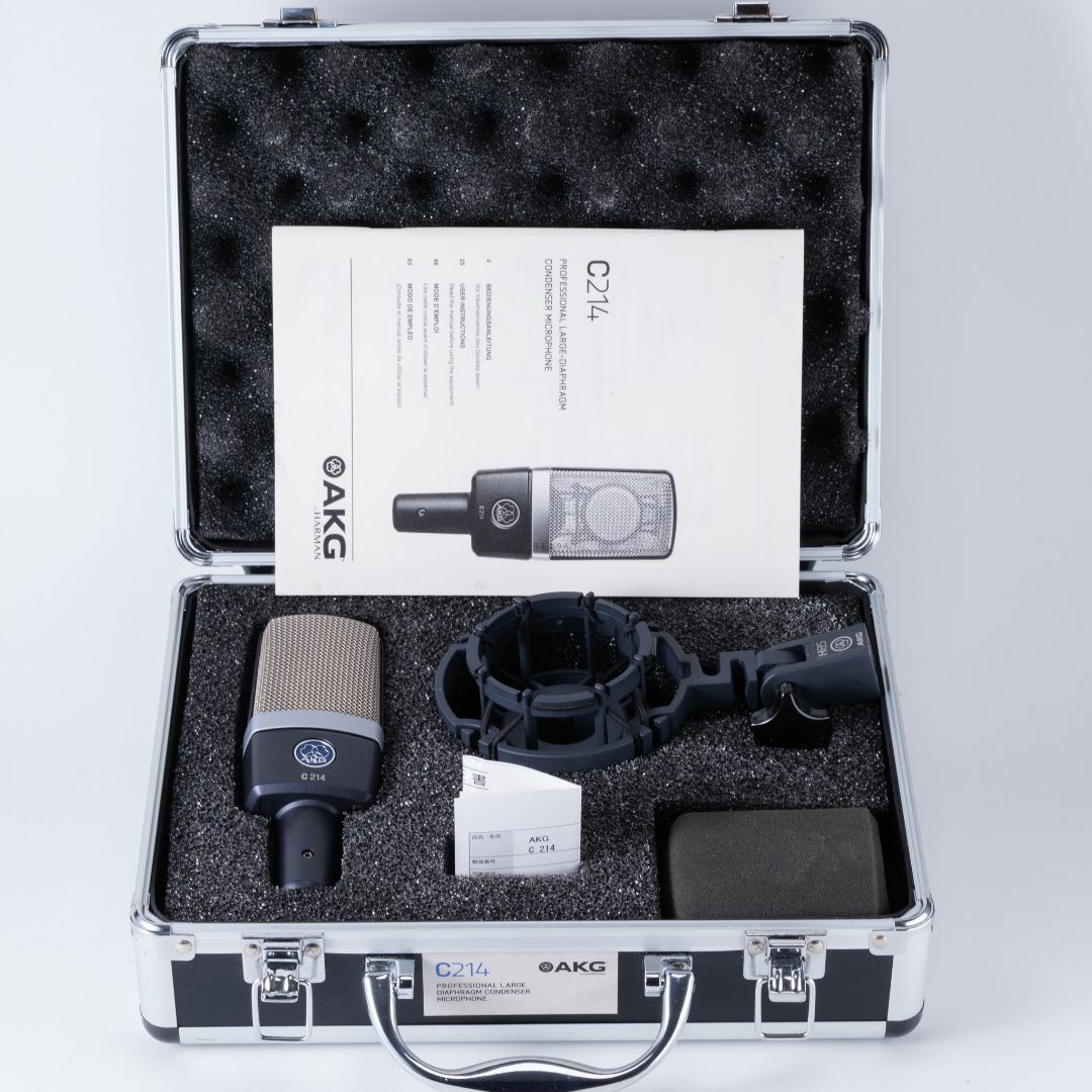 AKG - AKG C214 コンデンサーマイク!宅録に!スタジオに AKG - AKG C214 コンデンサーマイク!宅録に!スタジオに
